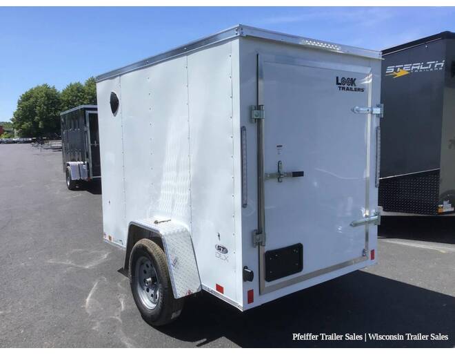2023 $500 OFF! 5x8 Look ST DLX w/ Rear Single Swing Door (White) Cargo Encl BP at Pfeiffer Trailer Sales STOCK# 72461 Photo 4