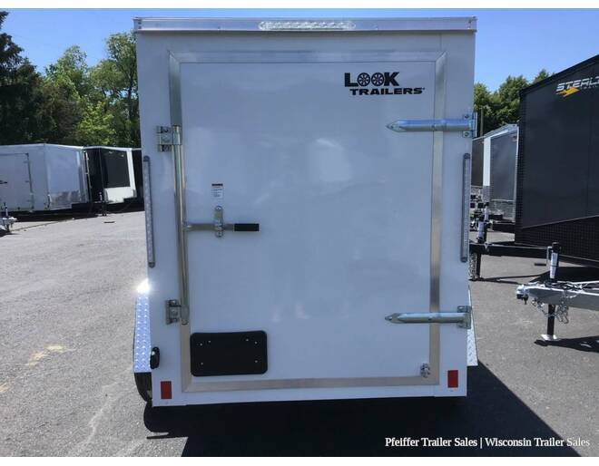 2023 $500 OFF! 5x8 Look ST DLX w/ Rear Single Swing Door (White) Cargo Encl BP at Pfeiffer Trailer Sales STOCK# 72461 Photo 5