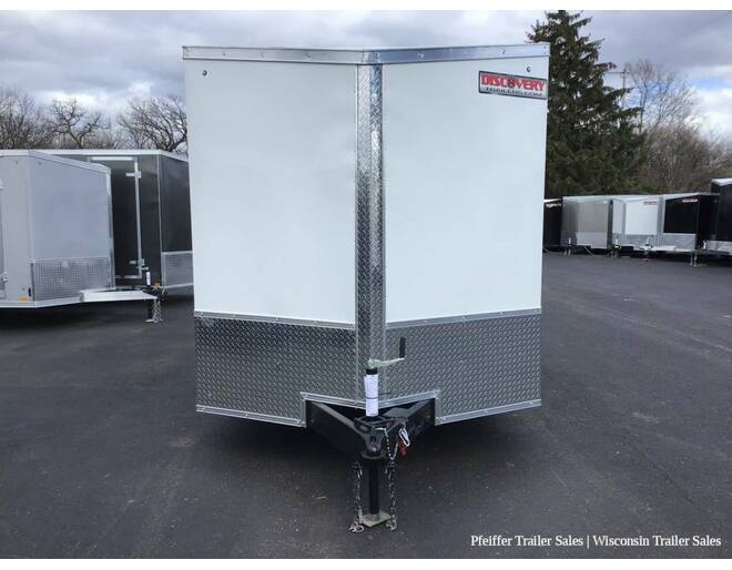 2023 $1000 OFF! 7x12 Discovery Rover SE w/ 6 Inches Extra Height & Rear Double Doors (White) Cargo Encl BP at Pfeiffer Trailer Sales STOCK# 12054 Exterior Photo