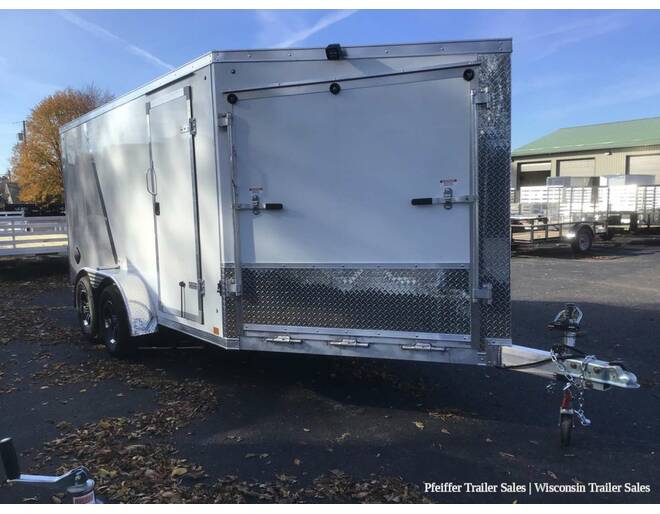 2023 $2,000 OFF! 7x19 Discovery Aero-Lite SE 2 Place Snowmobile Trailer w/ 6ft Int. Height (White/Silver) Snowmobile Trailer at Pfeiffer Trailer Sales STOCK# 19451 Photo 8