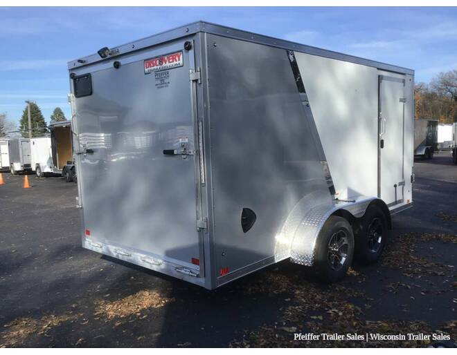 2023 $2,000 OFF! 7x19 Discovery Aero-Lite SE 2 Place Snowmobile Trailer w/ 6ft Int. Height (White/Silver) Snowmobile Trailer at Pfeiffer Trailer Sales STOCK# 19451 Photo 6