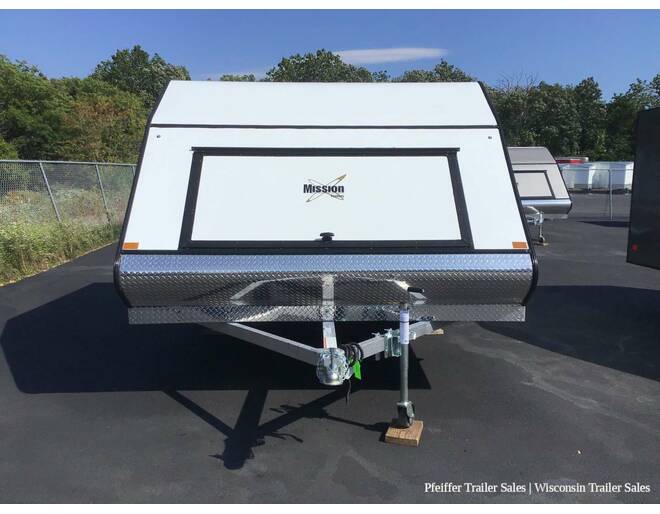 2023 $500 OFF! 101x12 Mission Crossover (White) Snowmobile Trailer at Pfeiffer Trailer Sales STOCK# 24659 Exterior Photo