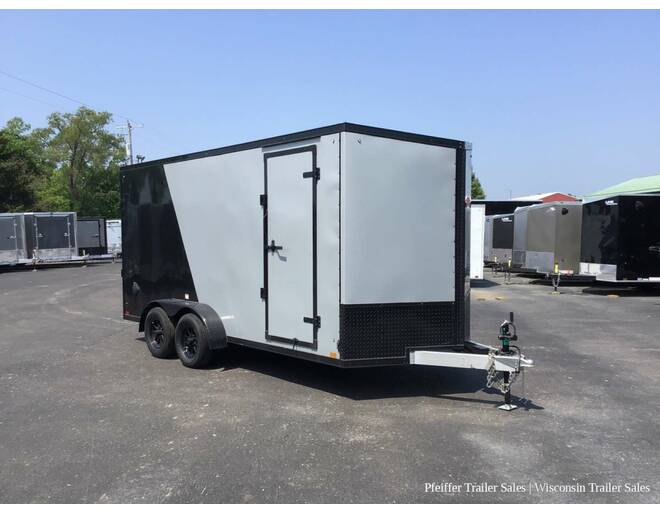 2023 $500 OFF! 7x16 Discovery Aluminum Endeavor w/ 7' Int. Height, Black Out Pkg (Silver/Black) Cargo Encl BP at Pfeiffer Trailer Sales STOCK# 18370 Photo 8