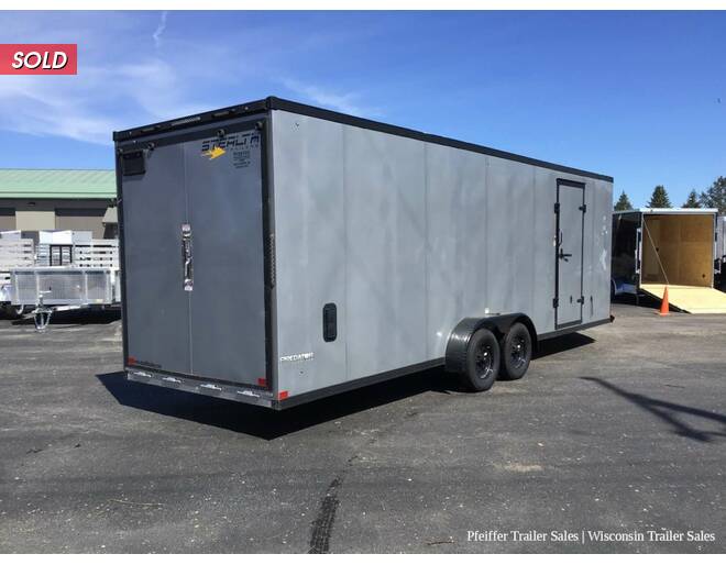 2023 $3,000 OFF! 7x29 Stealth Predator 4 Pl Snowmobile Trailer, Black Out Pkg, 7' Int. Height (Silver) Snowmobile Trailer at Pfeiffer Trailer Sales STOCK# 95852 Photo 6