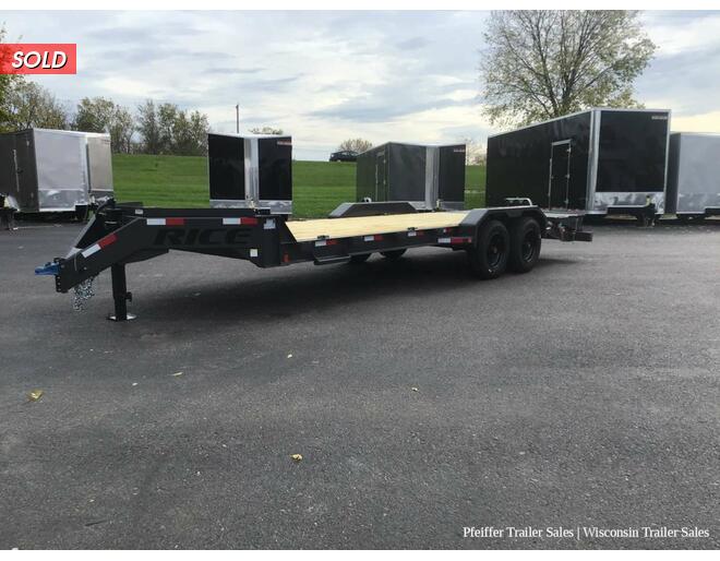 2023 7x22 20k Rice Trailers Pro Max HD Flatbed w/ Gray Color Option Promo Flatbed BP at Pfeiffer Trailer Sales STOCK# 49765 Photo 2