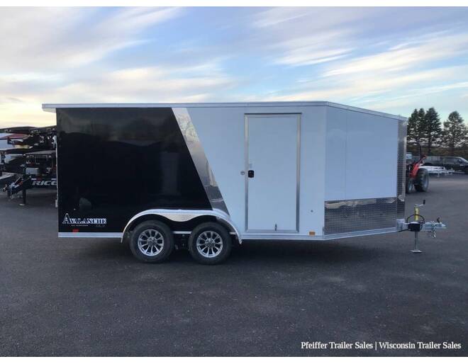2024 7x19 Look Avalanche Deluxe Motorsport 2 Place Snowmobile Trailer - 6'6 Int. Height (White/Black) Snowmobile Trailer at Pfeiffer Trailer Sales STOCK# 8320 Photo 7