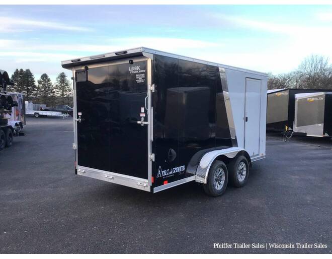 2024 7x19 Look Avalanche Deluxe Motorsport 2 Place Snowmobile Trailer - 6'6 Int. Height (White/Black) Snowmobile Trailer at Pfeiffer Trailer Sales STOCK# 8320 Photo 6