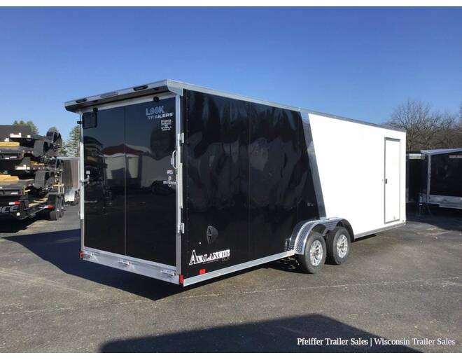 2024 7.5x29 Look Avalanche Deluxe Motorsport 4 Place Snowmobile Trailer - 7' Int. Height (White/Black) Snowmobile Trailer at Pfeiffer Trailer Sales STOCK# 8347 Photo 6