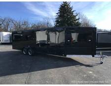 2024 7x29 Discovery Aero-Lite SE 4 Place Snowmobile Trailer - 6ft Interior Height (Black) Snowmobile Trailer at Pfeiffer Trailer Sales STOCK# 021738