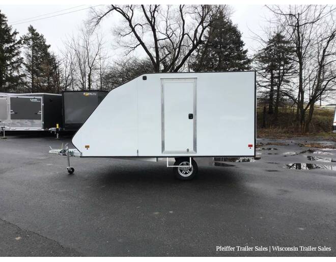 2024 101x12 Mission Crossover (White) Snowmobile Trailer at Pfeiffer Trailer Sales STOCK# 84045 Photo 4