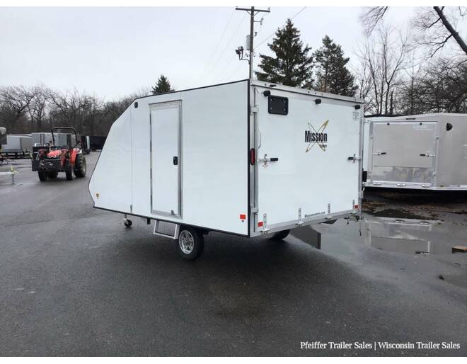 2024 101x12 Mission Crossover (White) Snowmobile Trailer at Pfeiffer Trailer Sales STOCK# 84045 Photo 3