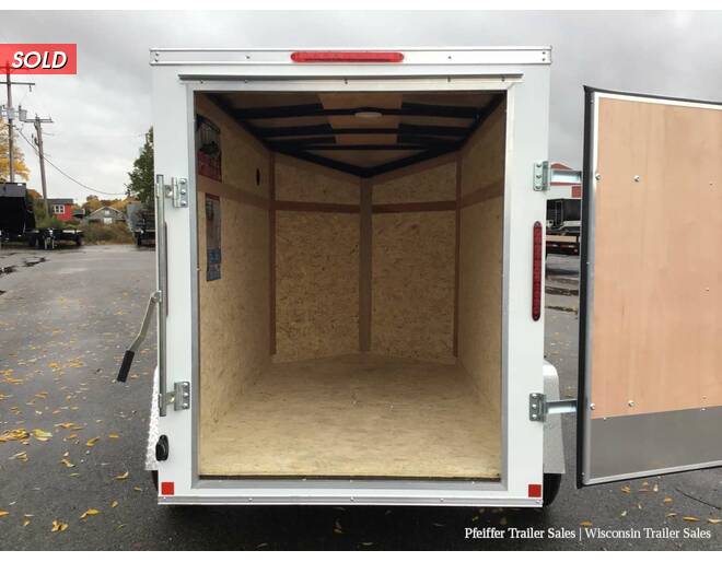 2021 5x8 Look ST DLX w/ Rear Single Swing Door (White) Cargo Encl BP at Pfeiffer Trailer Sales STOCK# 64051 Photo 9