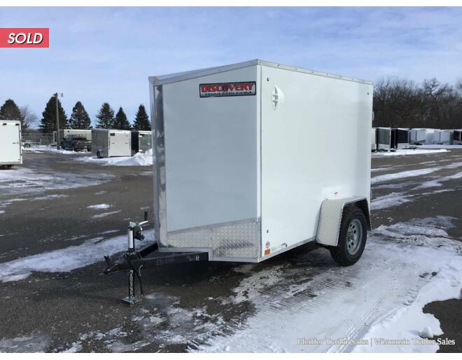 2021 5x8 Discovery Rover ET w/ Rear Single Swing Door (White) Cargo Encl BP at Pfeiffer Trailer Sales STOCK# 9674 Photo 2