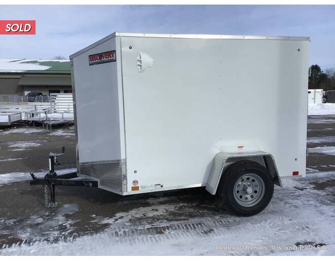 2021 5x8 Discovery Rover ET w/ Rear Single Swing Door (White) Cargo Encl BP at Pfeiffer Trailer Sales STOCK# 9674 Photo 3