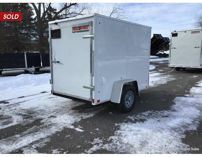2021 5x8 Discovery Rover ET w/ Rear Single Swing Door (White) Cargo Encl BP at Pfeiffer Trailer Sales STOCK# 9674 Photo 6