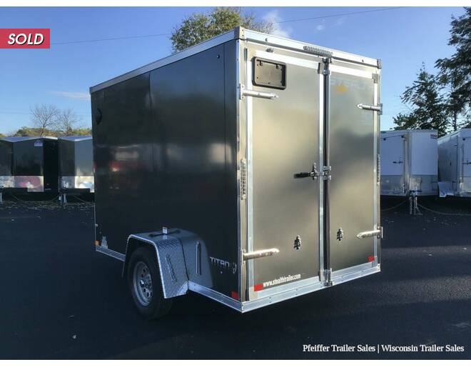2022 6x10 Stealth Titan w/ 6 Inches Extra Height & Rear Double Doors (Charcoal) Cargo Encl BP at Pfeiffer Trailer Sales STOCK# 83872 Photo 4