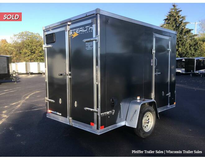 2022 6x10 Stealth Titan w/ 6 Inches Extra Height & Rear Double Doors (Charcoal) Cargo Encl BP at Pfeiffer Trailer Sales STOCK# 83872 Photo 6