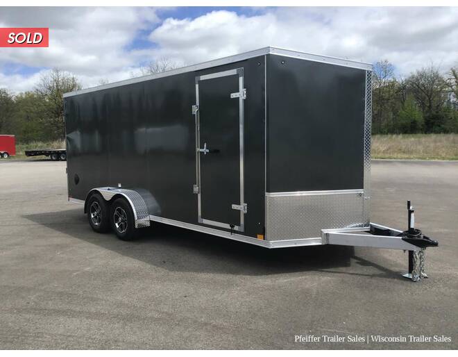 2022 7x18 Discovery Aluminum Endeavor w/ 6 Inches Extra Height (Charcoal) Cargo Encl BP at Pfeiffer Trailer Sales STOCK# 10376 Photo 7