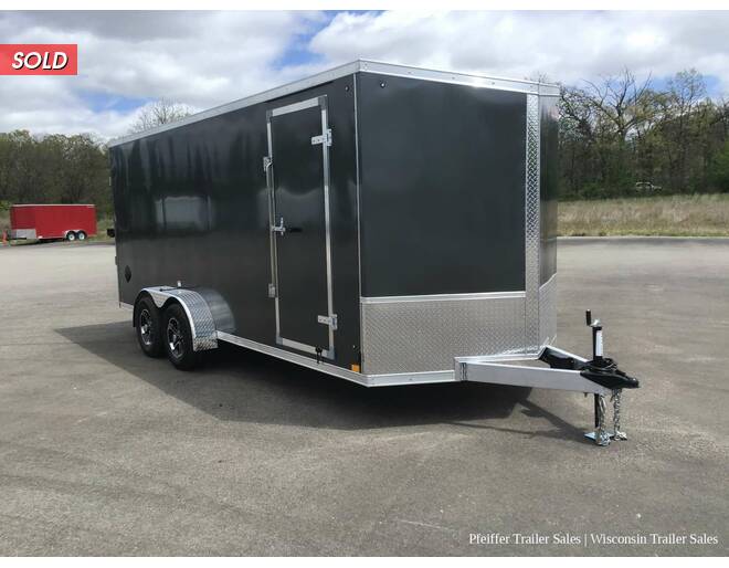 2022 7x18 Discovery Aluminum Endeavor w/ 6 Inches Extra Height (Charcoal) Cargo Encl BP at Pfeiffer Trailer Sales STOCK# 10376 Photo 8
