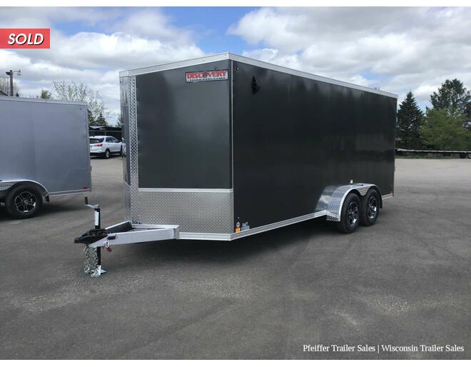 2022 7x18 Discovery Aluminum Endeavor w/ 6 Inches Extra Height (Charcoal) Cargo Encl BP at Pfeiffer Trailer Sales STOCK# 10376 Photo 2