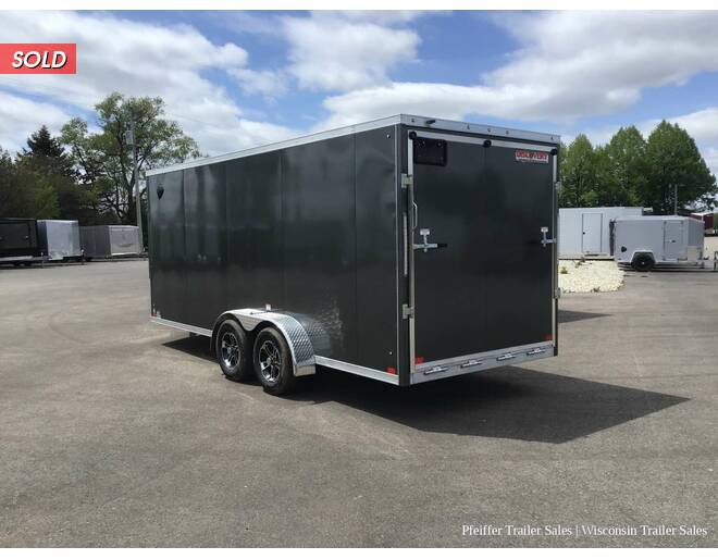 2022 7x18 Discovery Aluminum Endeavor w/ 6 Inches Extra Height (Charcoal) Cargo Encl BP at Pfeiffer Trailer Sales STOCK# 10376 Photo 4