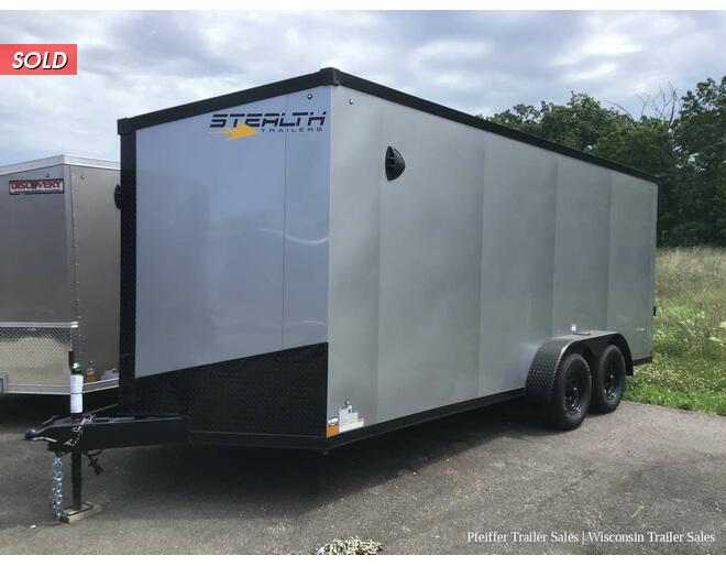 2022 7x18 Stealth Titan w/ 6 Inches Extra Height & Black Out Pkg (Silver) Cargo Encl BP at Pfeiffer Trailer Sales STOCK# 88810 Photo 2
