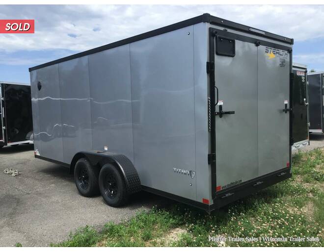 2022 7x18 Stealth Titan w/ 6 Inches Extra Height & Black Out Pkg (Silver) Cargo Encl BP at Pfeiffer Trailer Sales STOCK# 88810 Photo 4