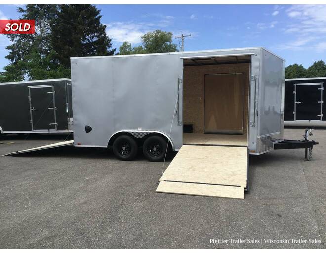 2022 8.5x16 7K Discovery Challenger ET w/ 7' Interior Height & 60 Inch Side Ramp Door (Silver) Auto Encl BP at Pfeiffer Trailer Sales STOCK# 11746 Photo 9