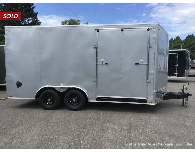 2022 8.5x16 7K Discovery Challenger ET w/ 7' Interior Height & 60 Inch Side Ramp Door (Silver) Auto Encl BP at Pfeiffer Trailer Sales STOCK# 11746 Photo 7