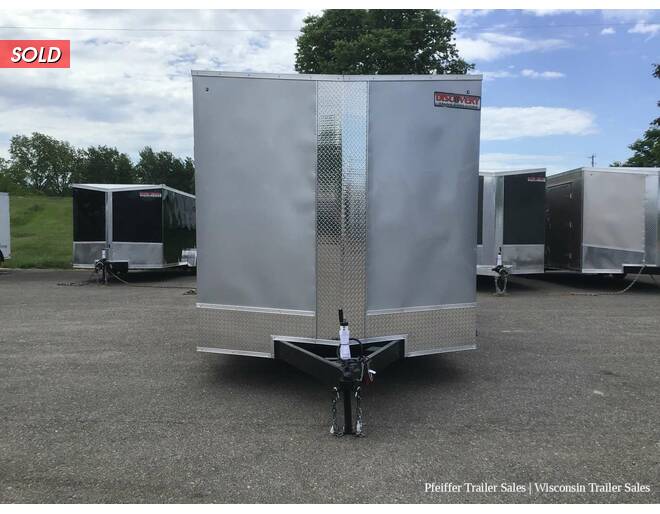 2022 8.5x16 7K Discovery Challenger ET w/ 7' Interior Height & 60 Inch Side Ramp Door (Silver) Auto Encl BP at Pfeiffer Trailer Sales STOCK# 11746 Exterior Photo