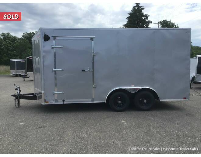 2022 8.5x16 7K Discovery Challenger ET w/ 7' Interior Height & 60 Inch Side Ramp Door (Silver) Auto Encl BP at Pfeiffer Trailer Sales STOCK# 11746 Photo 3