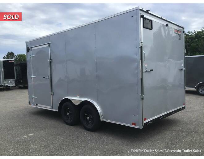 2022 8.5x16 7K Discovery Challenger ET w/ 7' Interior Height & 60 Inch Side Ramp Door (Silver) Auto Encl BP at Pfeiffer Trailer Sales STOCK# 11746 Photo 4