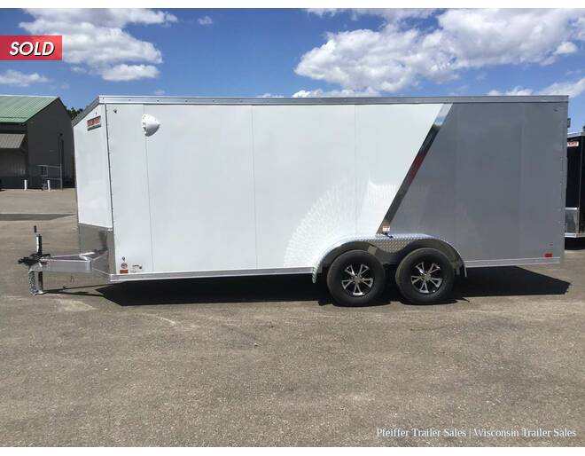 2022 7x18 Discovery Aluminum Endeavor (White/Silver) Cargo Encl BP at Pfeiffer Trailer Sales STOCK# 11851 Photo 3