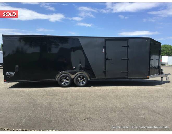 2022 8.5x29 10K Stealth Aluminum Cobra Enclosed Car/Snow Combo Trailer w/ Black Out Pkg & White Ceiling Cargo Encl BP at Pfeiffer Trailer Sales STOCK# 87893 Photo 7