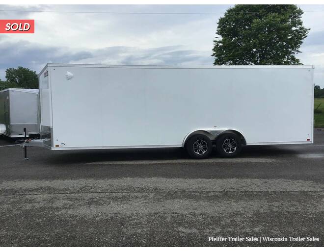 2022 8.5x24 10K Discovery Nitro Lite Aluminum Enclosed Car Hauler (White) Auto Encl BP at Pfeiffer Trailer Sales STOCK# 9315 Photo 3