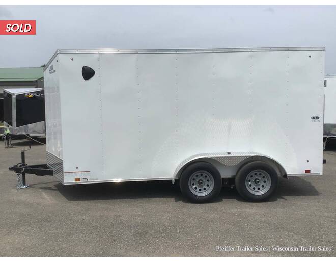 2022 7x14 Look ST DLX w/ 6 Inches Extra Height (White) Cargo Encl BP at Pfeiffer Trailer Sales STOCK# 68321 Photo 3