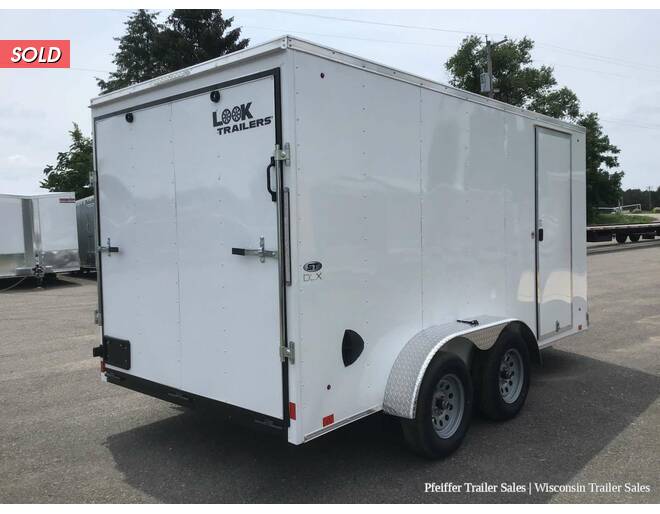2022 7x14 Look ST DLX w/ 6 Inches Extra Height (White) Cargo Encl BP at Pfeiffer Trailer Sales STOCK# 68321 Photo 6