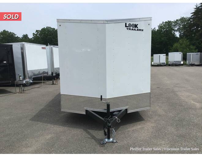 2022 7x14 Look ST DLX w/ 6 Inches Extra Height (White) Cargo Encl BP at Pfeiffer Trailer Sales STOCK# 68321 Exterior Photo