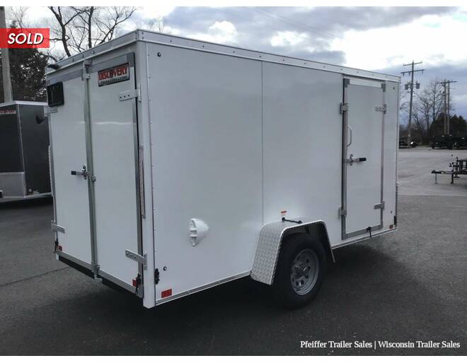 2023 $1000 OFF! 6x12 Discovery Rover SE w/ Rear Double Doors (White) Cargo Encl BP at Pfeiffer Trailer Sales STOCK# 12049 Photo 6