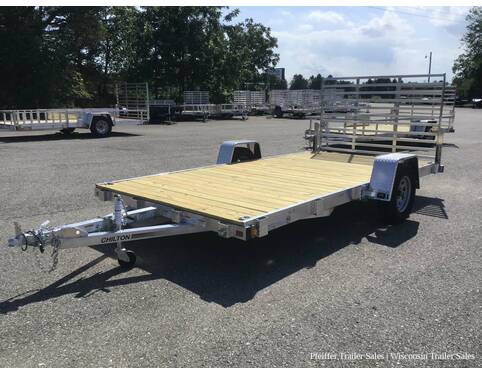 2021 7x14 Chilton Open Aluminum Utility Flat Bed w/ Stake Pockets