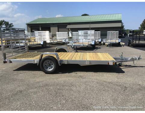 2021 7x14 Chilton Open Aluminum Utility Flat Bed w/ Stake Pockets