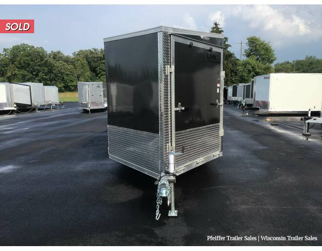 2022 7x23 Look Avalanche Deluxe 3 Place Snow Trailer w/ 6'6 Interior Height Charcoal/Black Snowmobile Trailer at Pfeiffer Trailer Sales STOCK# 74383 Exterior Photo