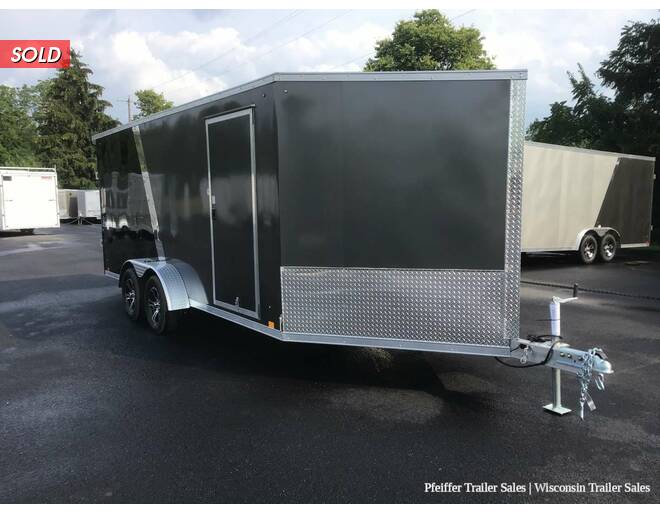 2022 7x23 Look Avalanche Deluxe 3 Place Snow Trailer w/ 6'6 Interior Height Charcoal/Black Snowmobile Trailer at Pfeiffer Trailer Sales STOCK# 74383 Photo 8