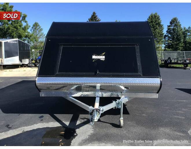 2022 101x12 Mission Crossover 2 Place Snowmobile Trailer (Black) Snowmobile Trailer at Pfeiffer Trailer Sales STOCK# 19549 Exterior Photo