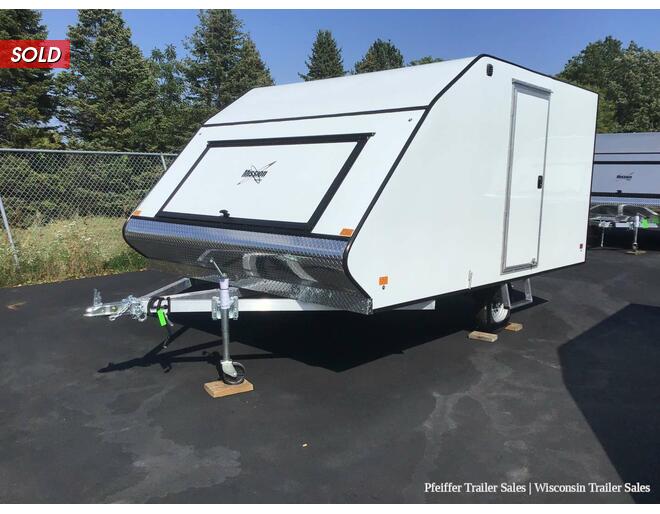 2022 101x12 Mission Crossover 2 Place Snowmobile Trailer (White) Snowmobile Trailer at Pfeiffer Trailer Sales STOCK# 20246 Photo 2