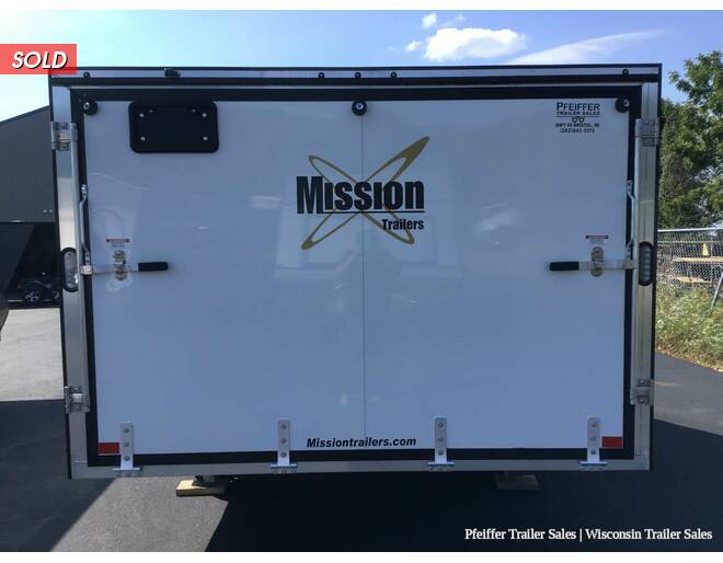 2022 101x12 Mission Crossover 2 Place Snowmobile Trailer (White) Snowmobile Trailer at Pfeiffer Trailer Sales STOCK# 20246 Photo 5