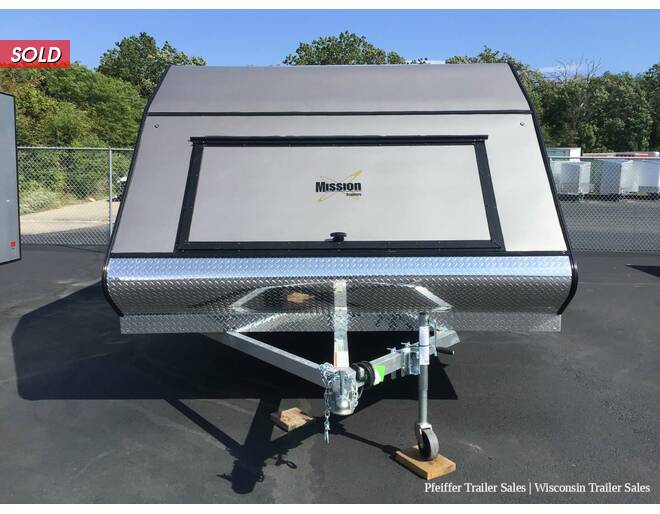 2022 101x12 Mission Crossover 2 Place Snowmobile Trailer (Pewter) Snowmobile Trailer at Pfeiffer Trailer Sales STOCK# 18579 Exterior Photo