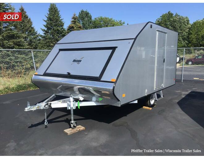 2022 101x12 Mission Crossover 2 Place Snowmobile Trailer w/ Cailber Pkg & Aluminum Wheels (Silver) Snowmobile Trailer at Pfeiffer Trailer Sales STOCK# 19563 Photo 2