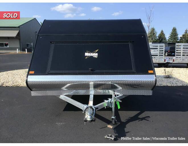2022 101x12 Mission Crossover 2 Place Snowmobile Trailer w/ Cailber Pkg & Aluminum Wheels (Black) Snowmobile Trailer at Pfeiffer Trailer Sales STOCK# 18654 Exterior Photo