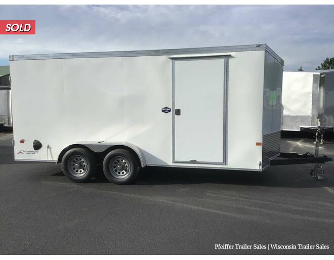 2022 7x16 American Hauler Night Hawk w/ Rear Double Doors (White) Cargo Encl BP at Pfeiffer Trailer Sales STOCK# 5265 Photo 7